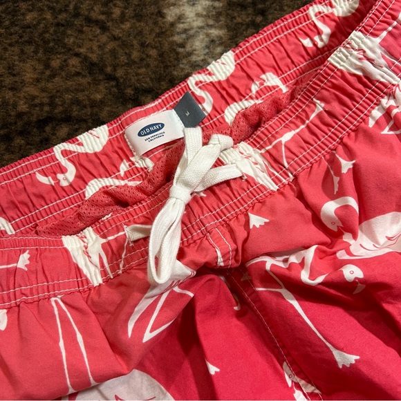 Men’s Pink Flamingo Swim Trunks - Picture 2 of 7